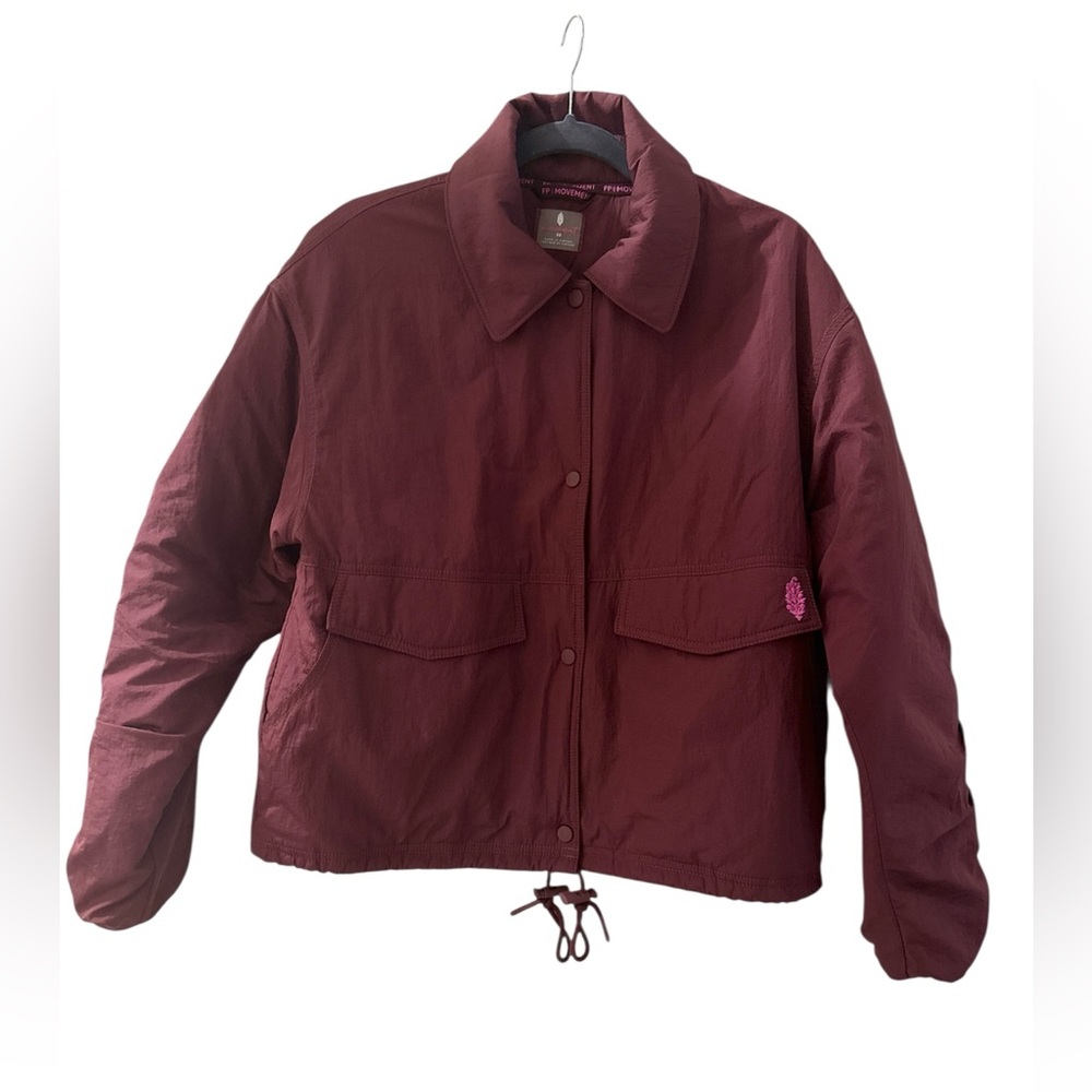 Free People Movement - Women's Burgundy Oversized Insulated Jacket - XS